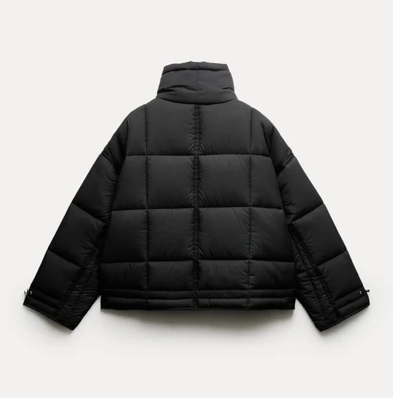 WATER REPELLENT NYLON PUFFER ANORAK ZW COLLECTION SIZE S - Picture 9 of 15